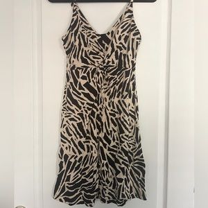 H&M Sleeveless Animal Print Dress